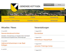 Tablet Screenshot of kuettigen.ch